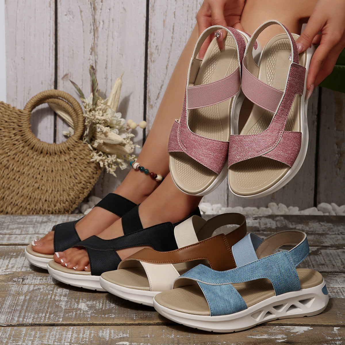 🎉🎉【Novi izdelki na spletu, 🎁50 % popusta za prvo naročilo, samo danes! Brezplačne ortopedske nogavice】👡Sandali, ki jih morate imeti poleti, ortopedski in zračni, primerni za na plažo, pohodništvo, 💕vsakodnevno nošenje, ščitijo vas pred bolečinami, ud